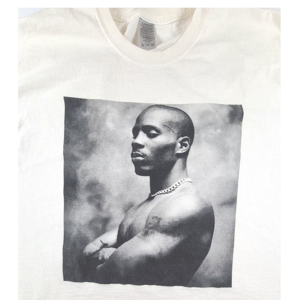DMX Rapper Portrait Graphic Tee XL Hip Hop Music Streetwear Retro 90s Rap Icon